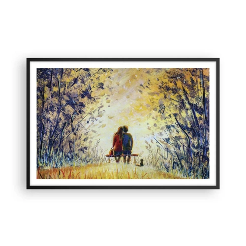 Poster in cornice nera - Attimo magico - 91x61 cm