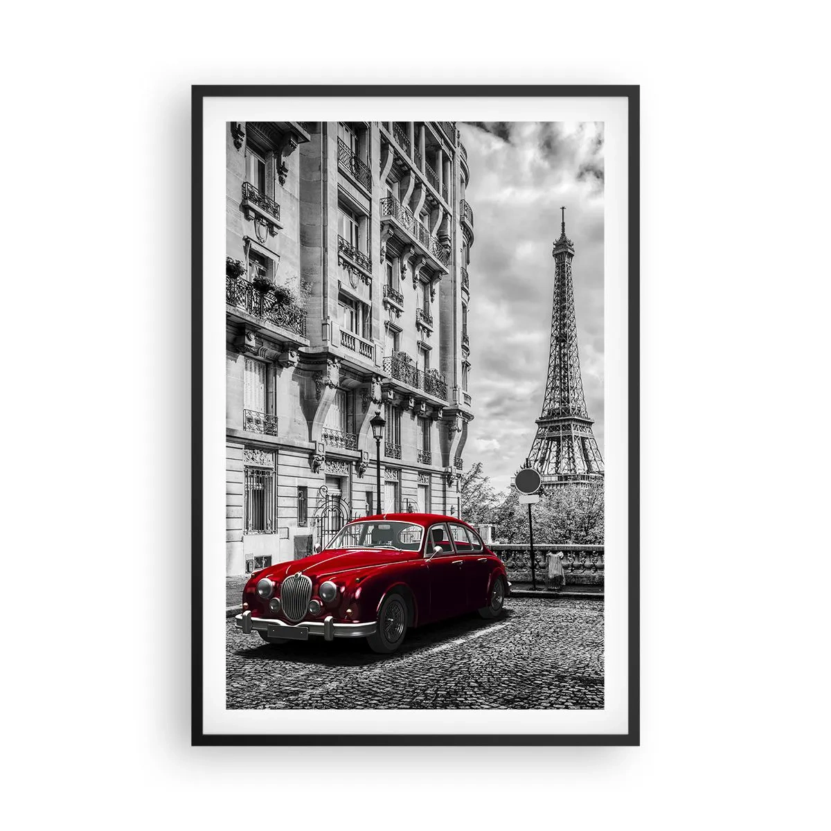 Poster in cornice nera - Predatore in città - 61x91 cm