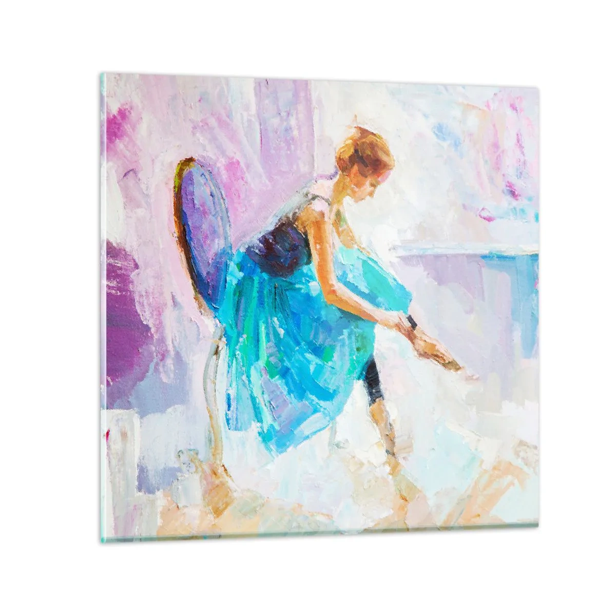 Quadro su vetro - Grazia ineffabile, fascino sottile - 70x70 cm