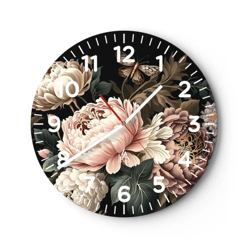 Orologio da parete - Orologio in Vetro - In stile barocco - 40x40 cm