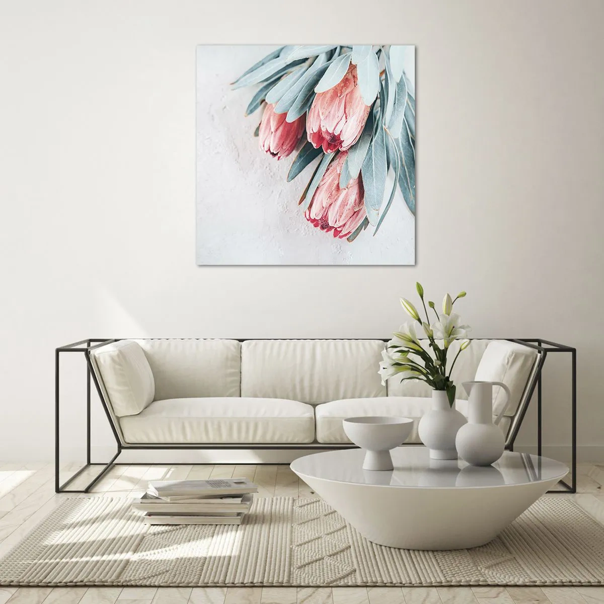 Quadro su vetro - Imbarazzati per la propria bellezza - 50x50 cm