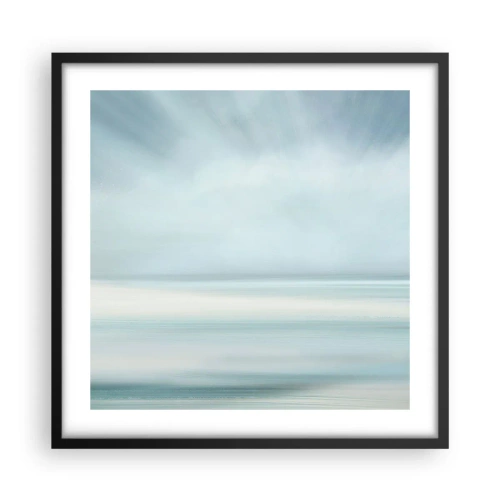 Poster in cornice nera - Pace fino all'orizzonte - 50x50 cm