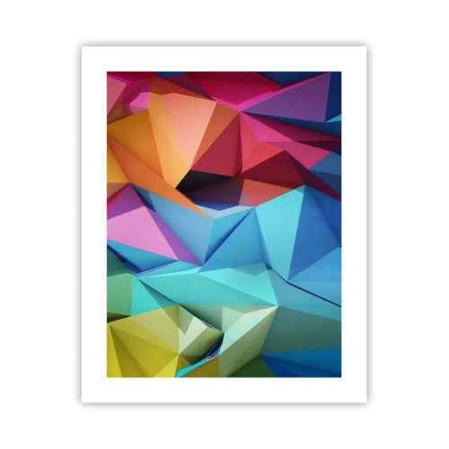 Poster - Origami arcobaleno - 40x50 cm