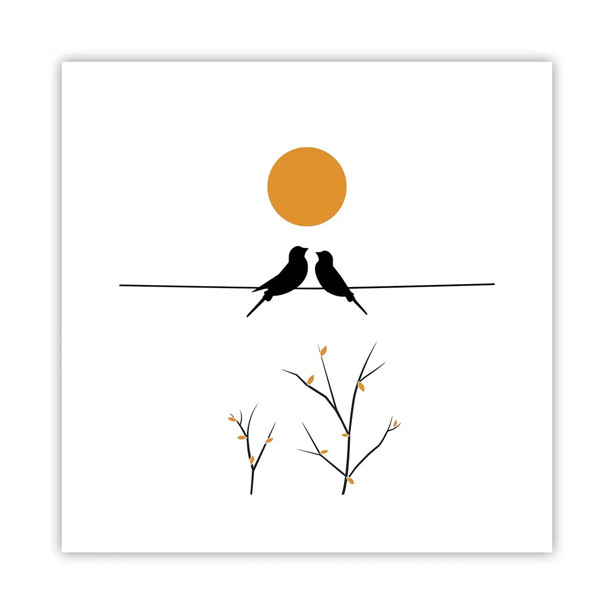 Poster - Sera da usignoli - 30x30 cm