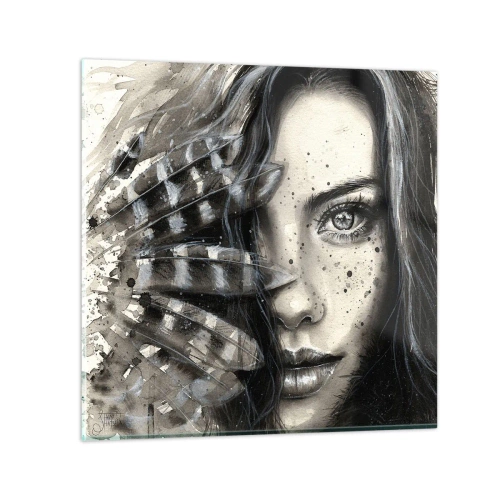 Quadro su vetro - Bellezza selvaggia - 30x30 cm