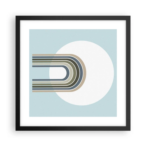 Poster in cornice nera - Attrazione irresistibile - 40x40 cm