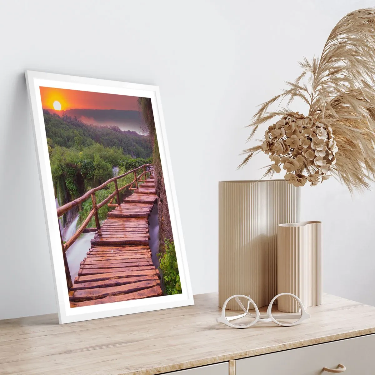 Poster in cornice bianca - Una bellezza incredibile - 70x100 cm