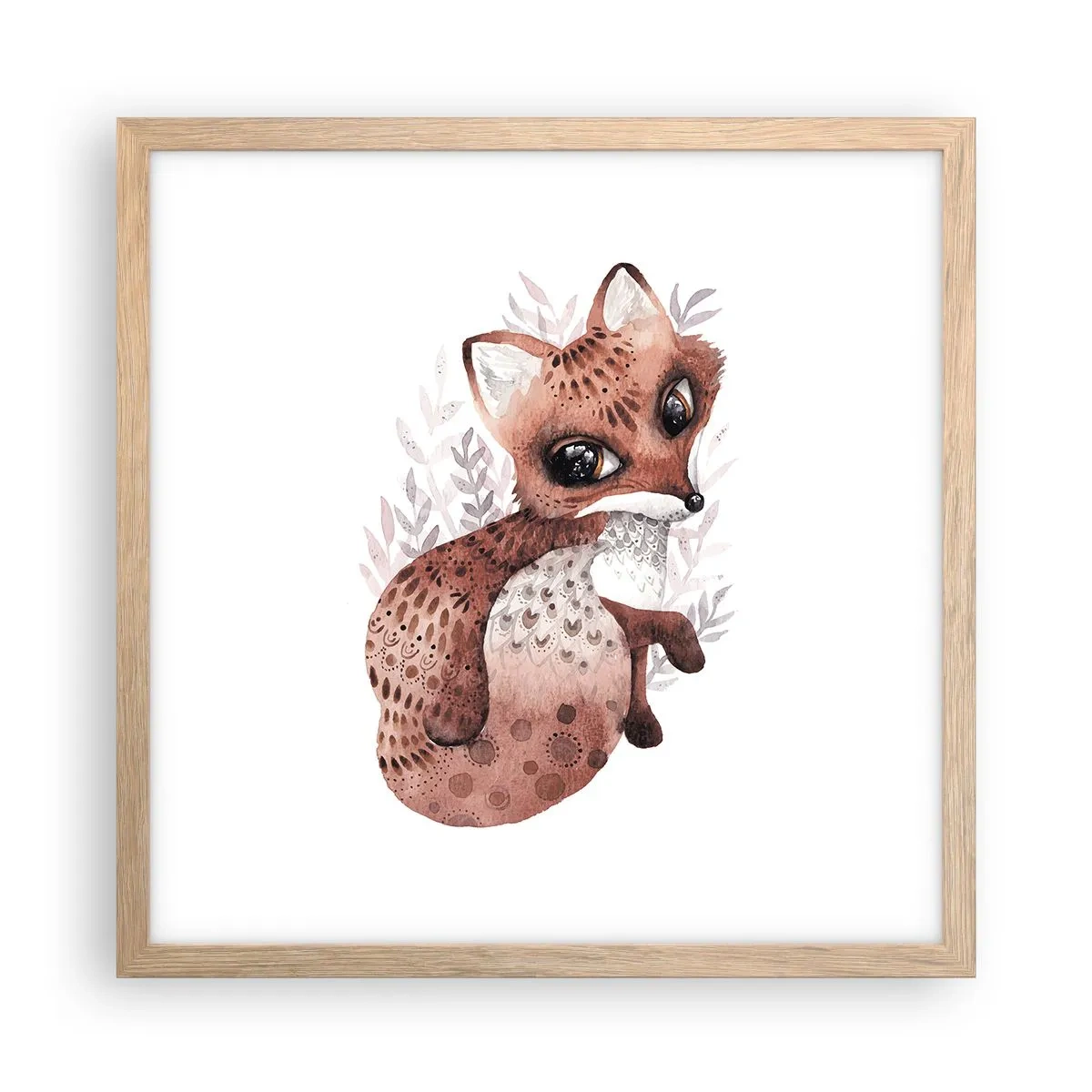 Poster in cornice rovere chiaro - Semplicemente da amare - 40x40 cm