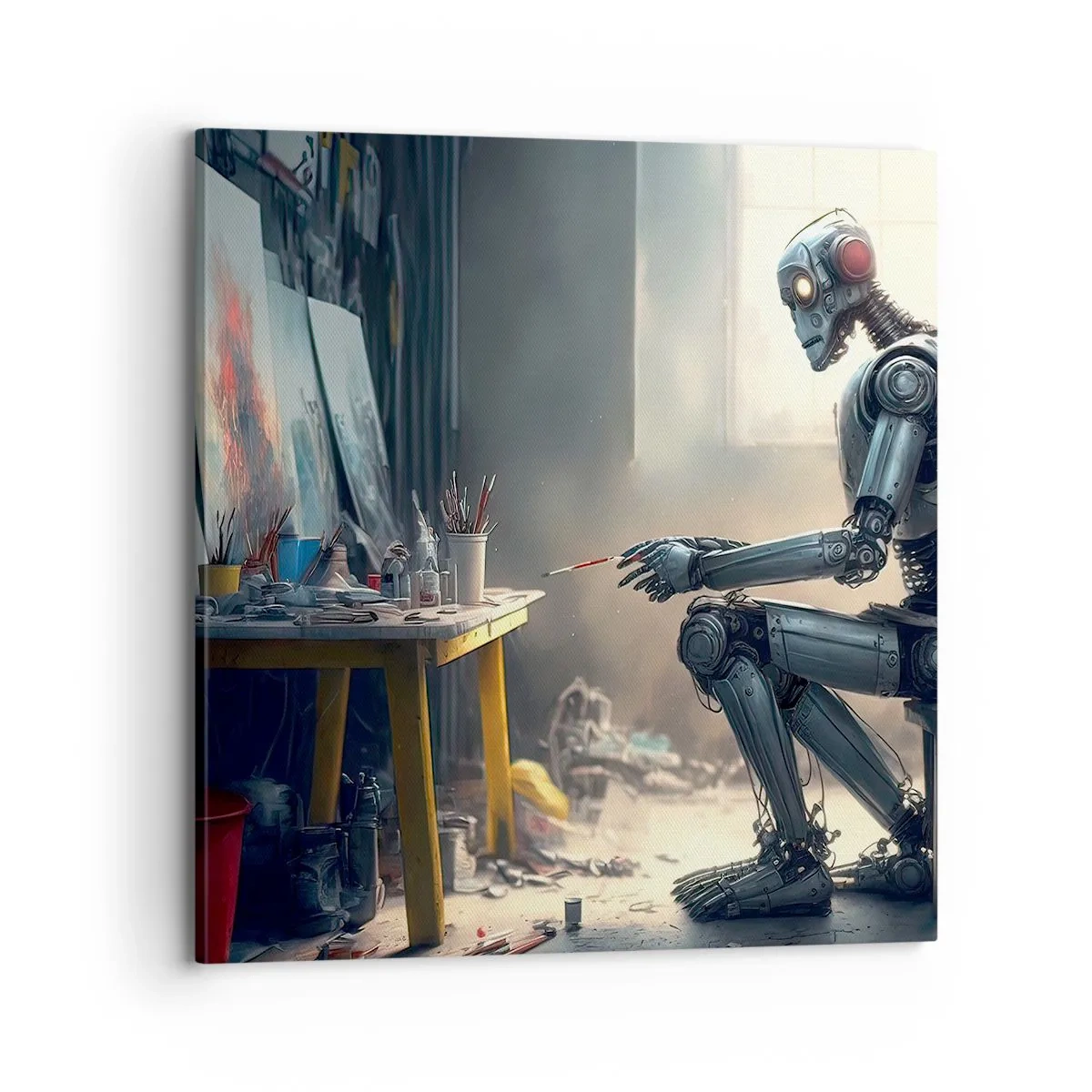 Quadro su tela - Stampe su Tela - Atto creativo - 70x70 cm