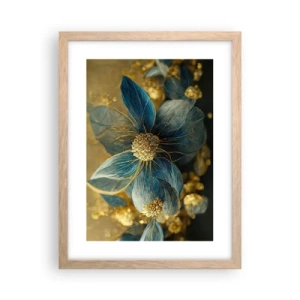 Poster in cornice rovere chiaro - Fiorire d'oro - 30x40 cm