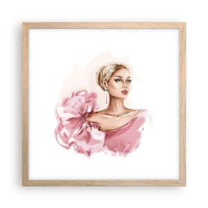Poster in cornice rovere chiaro - Come un quadro... - 40x40 cm