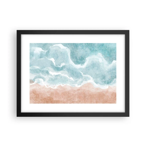 Poster in cornice nera - Astrazione nebulosa - 40x30 cm