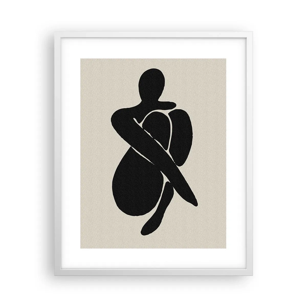 Poster in cornice bianca - Nelle proprie braccia - 40x50 cm