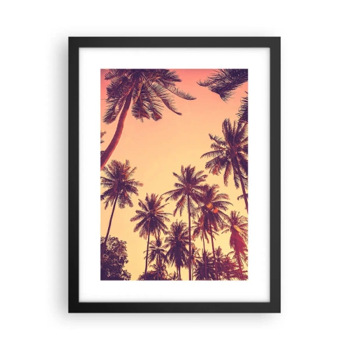 Poster in cornice nera - Composizione tropicale - 30x40 cm