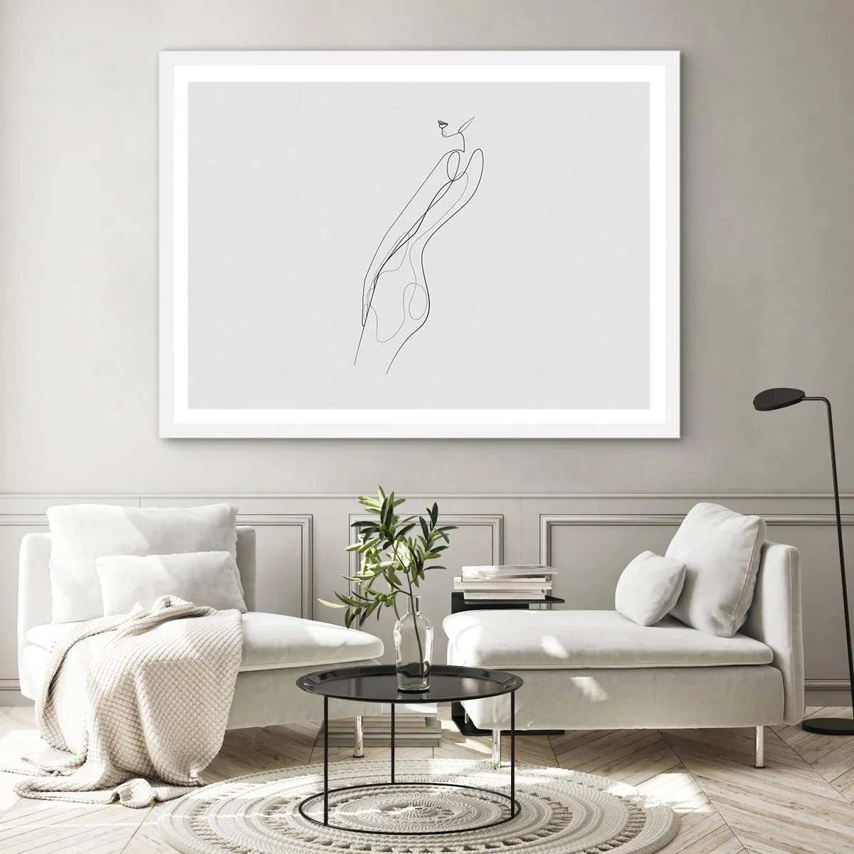 Poster in cornice bianca - Appena una promessa - 70x50 cm