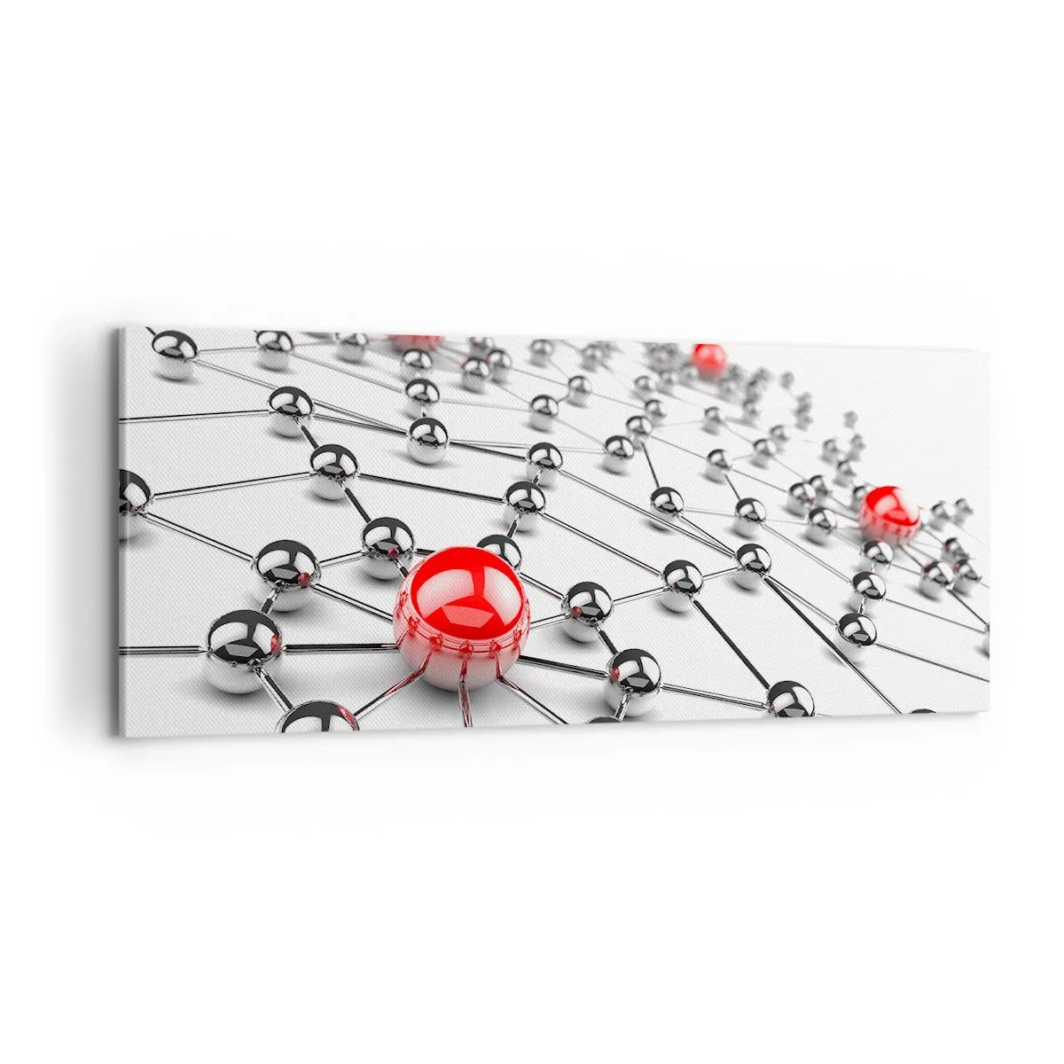 Quadro su tela - Stampe su Tela - Rete argentea - 100x40 cm
