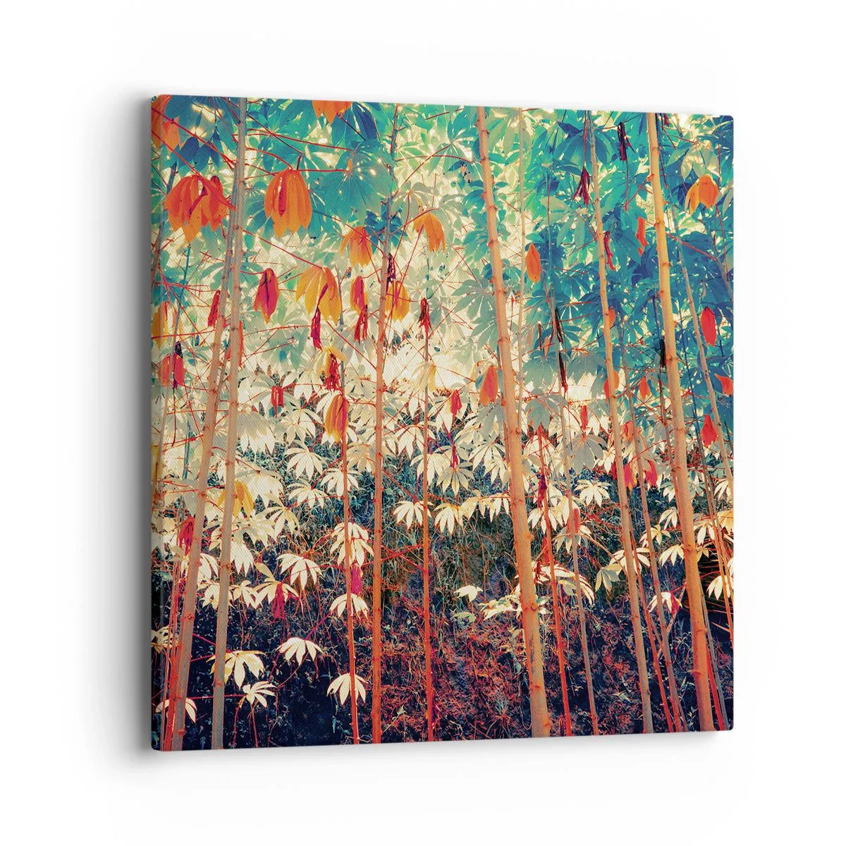 Quadro su tela - Stampe su Tela - La vita segreta delle foglie - 40x40 cm