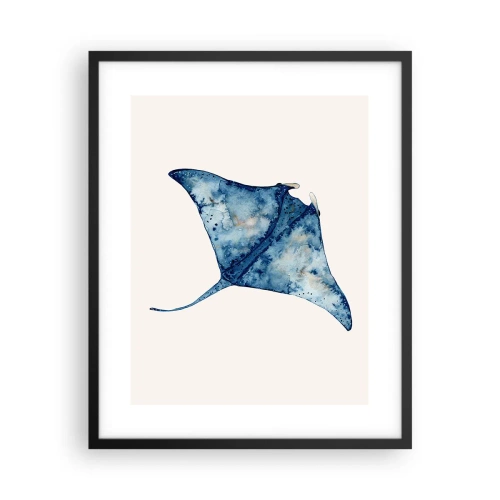 Poster in cornice nera - Vita nel blu - 40x50 cm