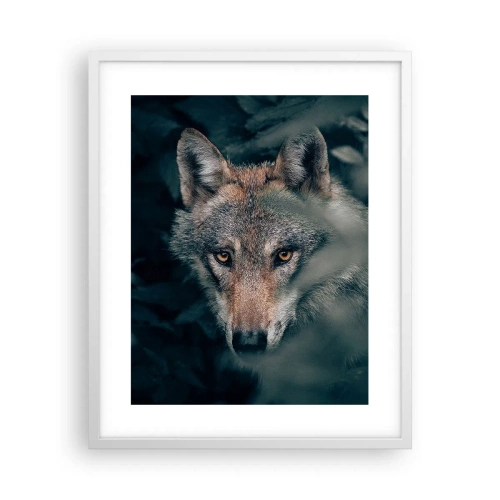 Poster in cornice bianca - Cacciatore - 40x50 cm