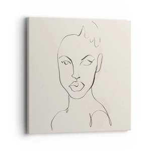 Quadro su tela - Stampe su Tela - Profilo di sensualità - 40x40 cm