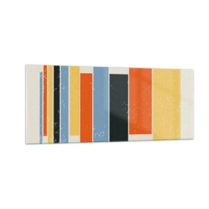 Quadro su vetro - Notazione musicale - 100x40 cm