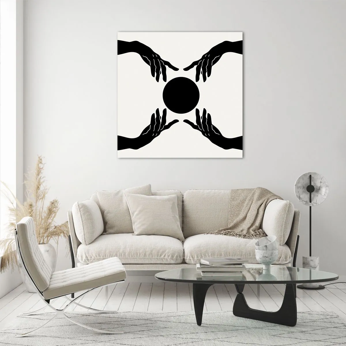 Quadro su vetro - Segno misterioso - 50x50 cm