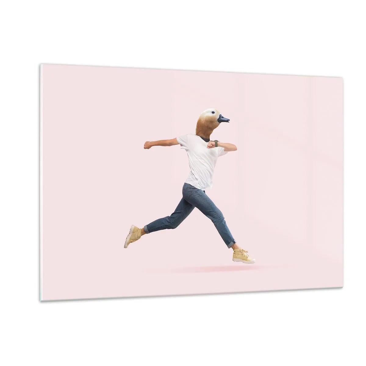 Quadro su vetro - Un pizzico di assurdità - 120x80cm - Un pizzico di assurdo - Decorazione murale moderna per soggiorno e camera da letto ARTTOR