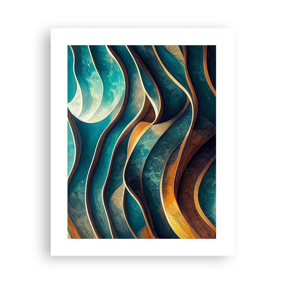 Poster - I meandri del blu - 40x50 cm