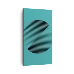 Quadro su tela - Stampe su Tela - Cerchio: variazione geometrica - 45x80 cm