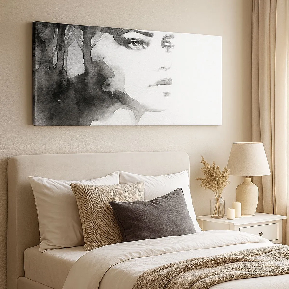 Quadro su tela - Stampe su Tela - Fatta di mistero e di nebbia - 100x40 cm