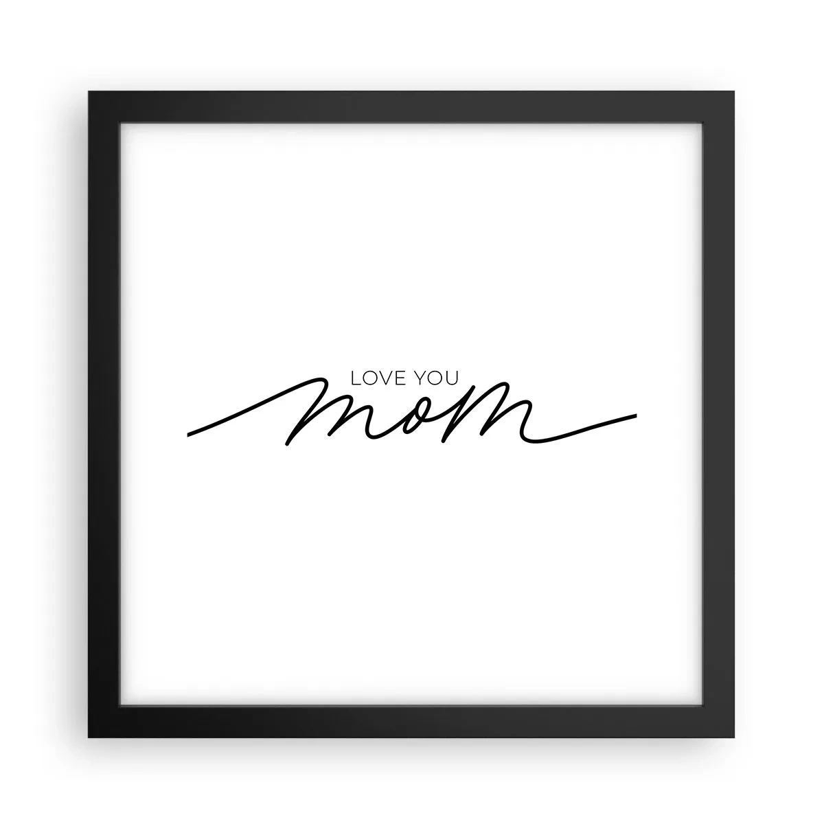 Poster in cornice nera - Grande commozione - 30x30 cm