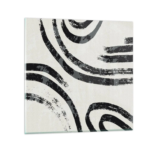 Quadro su vetro - Interrotto a metà - 70x70 cm