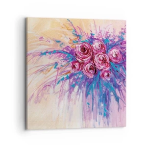 Quadro su tela - Stampe su Tela - Fontana rosa - 70x70 cm