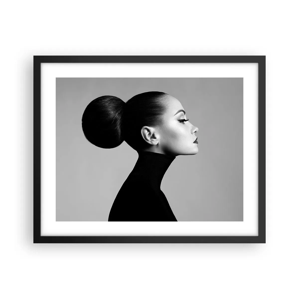 Poster in cornice nera - La Nefertiti di oggi - 50x40 cm