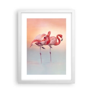 Poster in cornice bianca - Nel colore del sole al tramonto - 30x40 cm