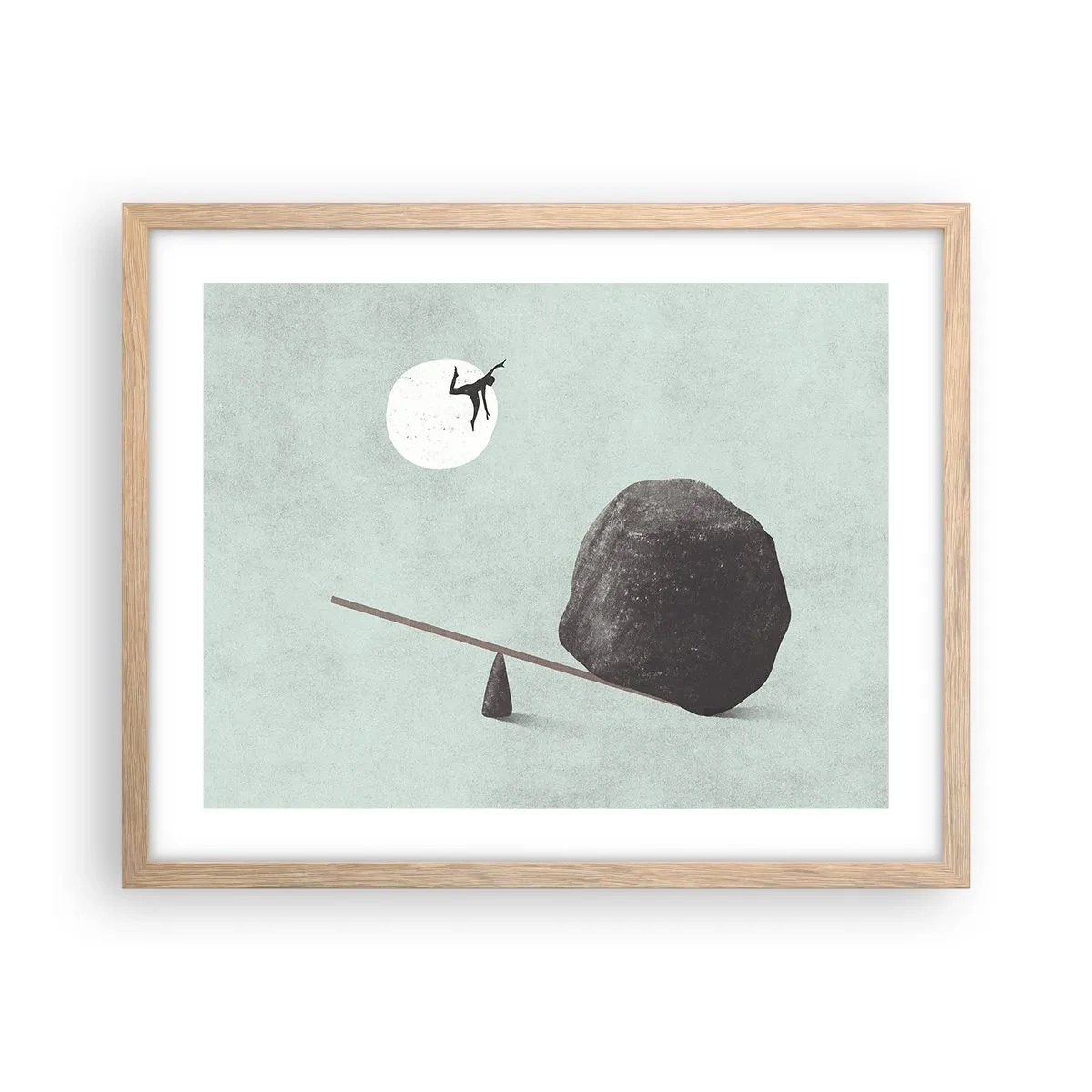 Poster in cornice rovere chiaro - Sogno adempiuto - 50x40 cm