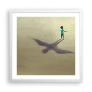 Poster in cornice bianca - Eroe del futuro - 50x50 cm