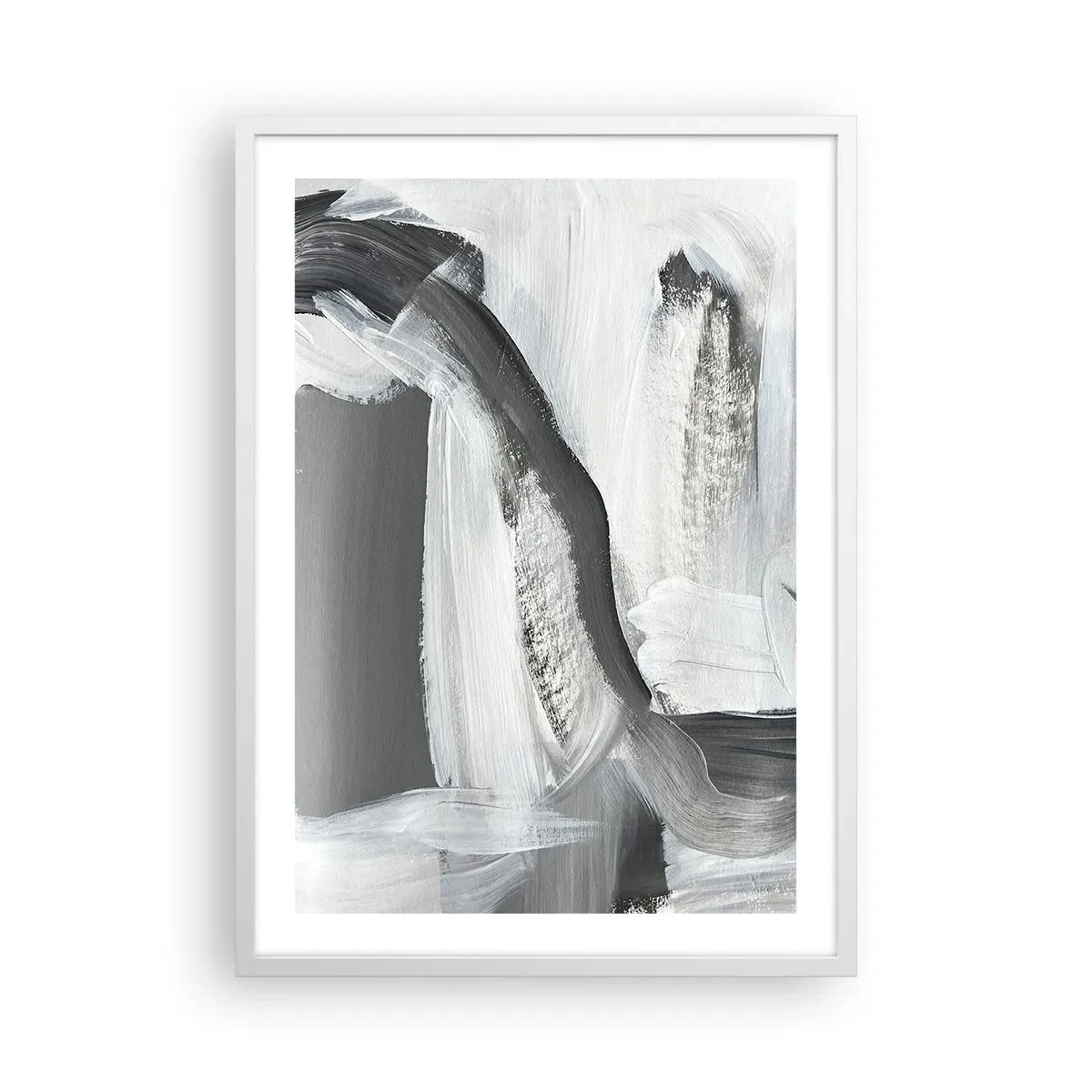 Poster in cornice bianca - Movimento deciso - 50x70 cm