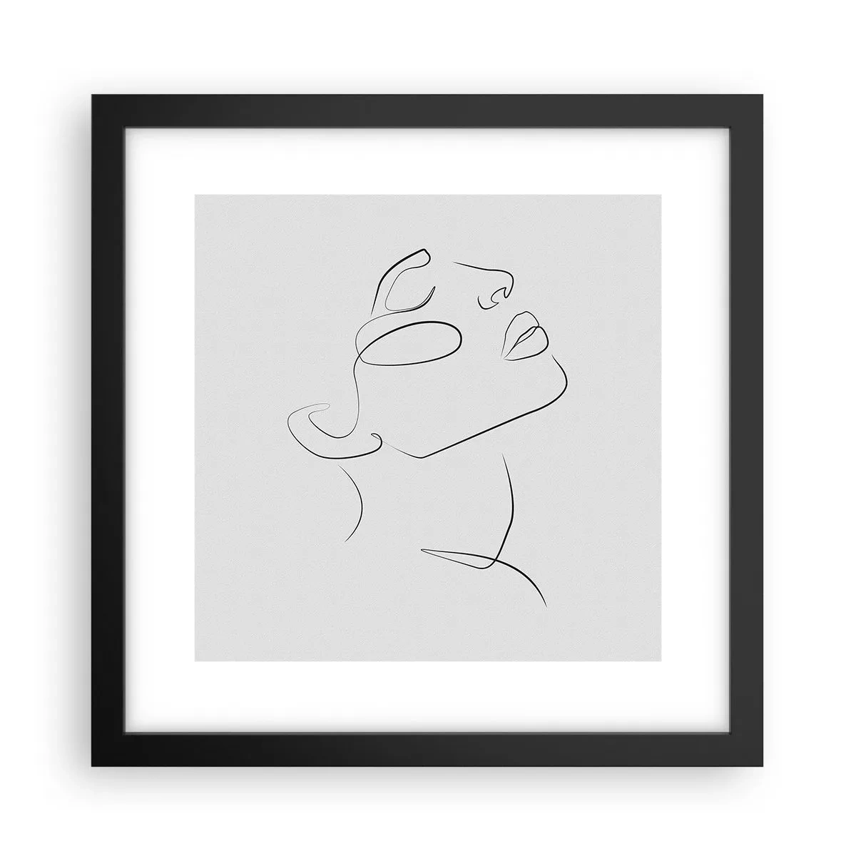 Poster in cornice nera - I meandri dei sogni - 30x30 cm