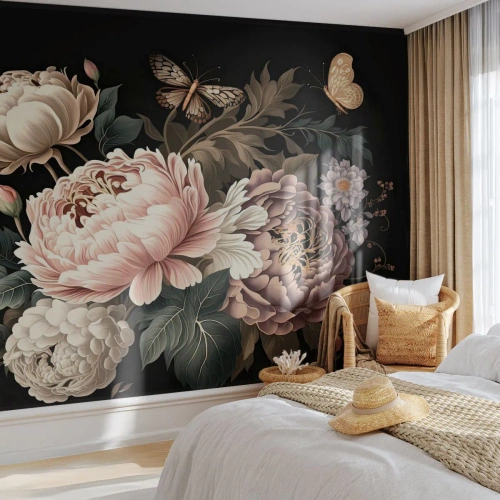 Fotomurali Standard Eco - In stile barocco - Botanica, Fiori, Shabby Chic - 300x210 cm