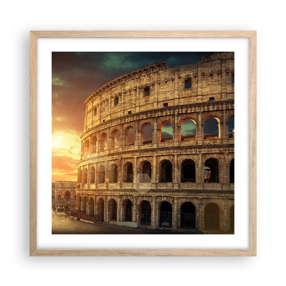Poster in cornice rovere chiaro - Impressione colossale - 50x50 cm