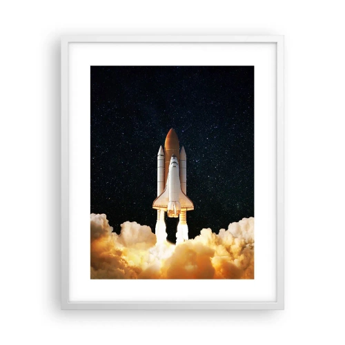 Poster in cornice bianca - Ad astra! - 40x50 cm