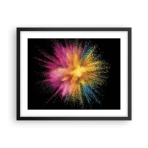 Poster in cornice nera - La nascita dei colori - 50x40 cm