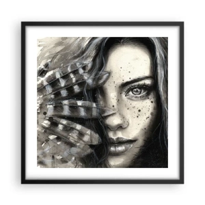 Poster in cornice nera - Bellezza selvaggia - 50x50 cm