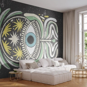 Fotomurali Premium Sand - Rituali tribali - Boho, Occhio, Pastello - 450x315 cm