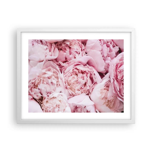 Poster in cornice bianca - Morbide e profumate - 50x40 cm