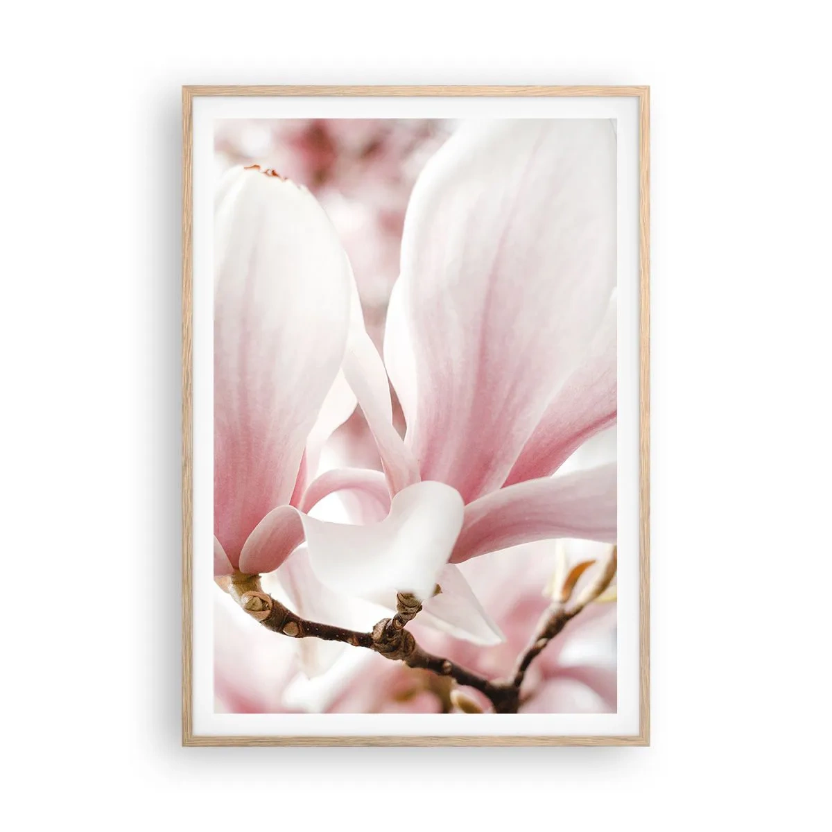 Poster in cornice rovere chiaro - Tenerezza senza fine - 70x100 cm