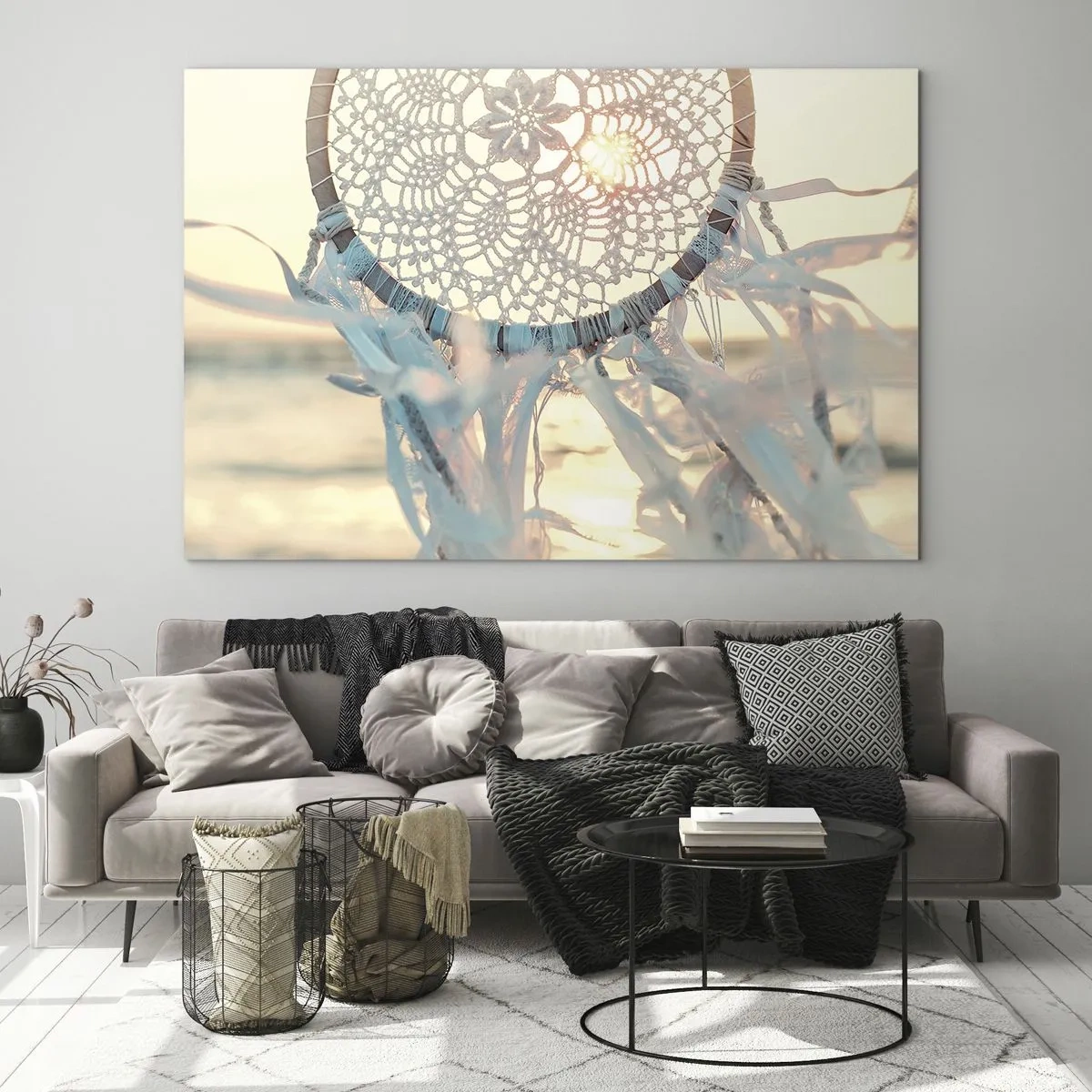 Quadro su vetro - Totem di pizzo - 70x50 cm