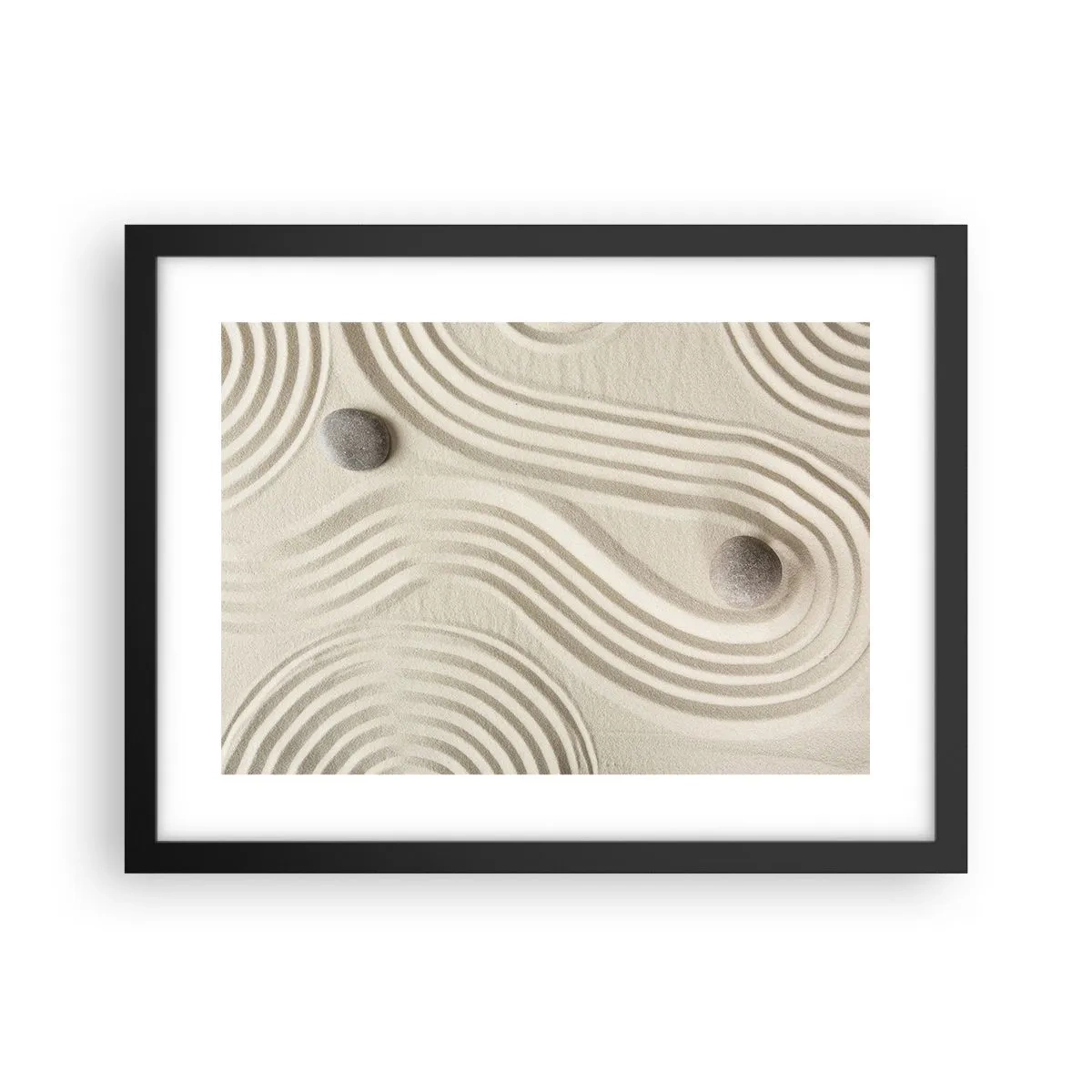 Poster in cornice nera - Il tocco del calore - 40x30 cm