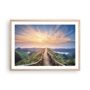 Poster in cornice rovere chiaro - Vicino al cielo - 70x50 cm